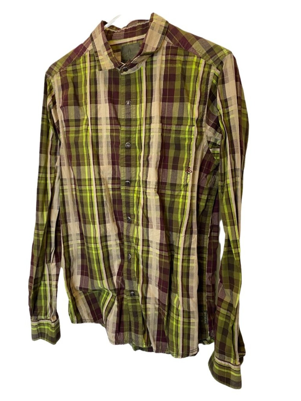 Prana Men’s Small Pearl snap button up